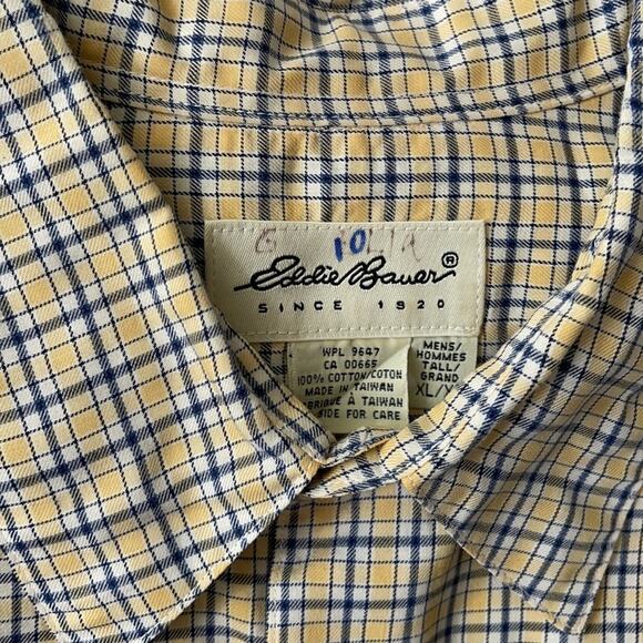 Eddie Bauer LS Plaid Button Down Shirt Sz LT - Picture 2 of 4